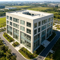 Bâtiment de grande hauteur en structure acier multi-étages, résistant aux tremblements de terre, au vent et au feu, personnalisable, design moderne, garantie 5 ans