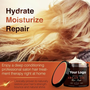 Masque capillaire professionnel à la fragrance longue durée, à l'huile d'argan, revitalisant, favorisant la croissance, nourrissant et fortifiant pour un cuir chevelu sain - Product Image 2