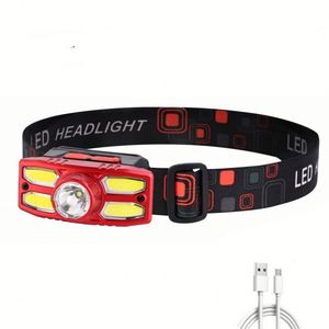 ไฟฉายคาดหัว LED แบบชาร์จไฟได้สำหรับตกปลากลางแจ้งกันน้ำได้4สปีด - Product Image 1