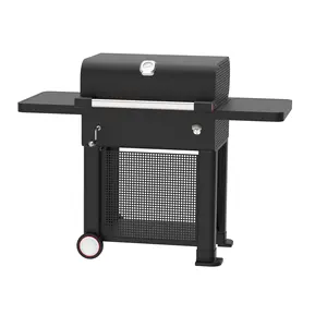 Outdoor Kitchen Cooking Charcoal Gas 3 Burners Smoker Grill Machine large gas bbq grills barbecue