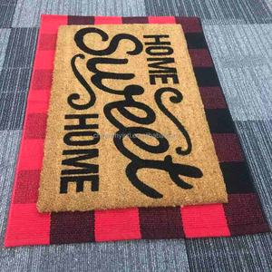 Tapis de porte superposés en coton pour entrée de maison, tapis de porte d'entrée, tapis de porche - Product Image 4