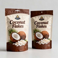 Sachets Doypack Personnalisés Imprimés Brillants avec Fermeture Ziplock pour Farine de Noix de Coco – Emballage Plastique pour Poudre
