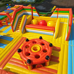 Khổng lồ <span class=keywords><strong>Inflatable</strong></span> sân chơi vui vẻ <span class=keywords><strong>Inflatable</strong></span> chơi khu vực khác nhau tiện nghi leo SLIDES thư bị trả lại trò chơi và các khóa học trở ngại - Product Image 4