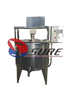 Machines automatiques de fabrication de fromage Mélangeur de fromage de lait de fromage de réservoir de pot Équipement de production de fromage - Product Image 3