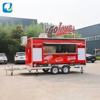Chammp Remorque de cuisine mobile moderne, cuisine complète pour la vente ambulante, usage commercial, haute performance, logistique professionnelle