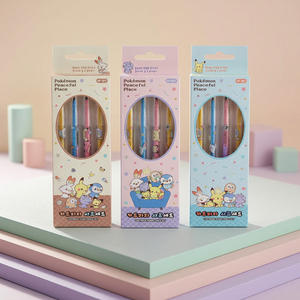 pokemon Cartridge Mechanical Pencil <b>Set</b> 0.5mm Korean Kids Stationery Refillable Anime School Gift Children Wholesale - Product Image 1