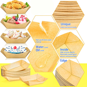 ภาชนะส่งอาหารแบบกำหนดเองรีไซเคิลได้ตามธรรมชาติถาดใส่ไก่ทอด<span class=keywords><strong>เฟ</strong></span><span class=keywords><strong>รน</strong></span>ช์<span class=keywords><strong>ฟ</strong></span><span class=keywords><strong>ราย</strong></span>ส์<span class=keywords><strong>กระดาษ</strong></span>คราฟท์ - Product Image 3