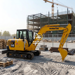 Excavadora Usada Komatsu pc58 98% Nueva con Cuchilla Topadora, Mini Excavadora de 5.8 Toneladas, 29.1k de Potencia, Certificación CE EPA, pc35 pc45 pc55 en Venta - Product Image 1