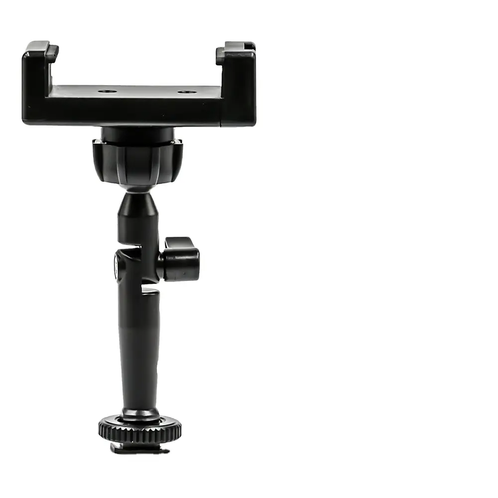 Universal phone holder with 180 degree rotate ball head for LED right light and phone accessories