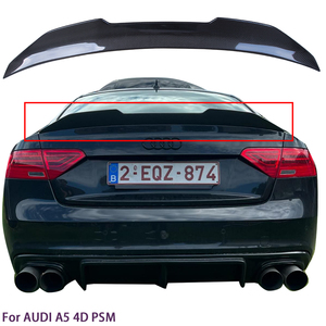 สำหรับ A5 B8.5 B8 4ประตู Sportback 8TA PSM สไตล์คาร์บอนไฟเบอร์ด้านหลังสปอยเลอร์ลำตัวปีก2009-2017 - Product Image 1