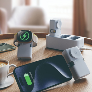Banque d'alimentation sans fil 4 en 1 de taille poche 5000mah pour iWatch batterie sac à dos éclairage à insertion directe et port USB C pour la plupart des téléphones - Product Image 2