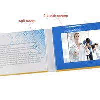 Kartu Nama Digital Elektronik Ukuran Mini 2.4 Inci dengan LCD Book untuk Grosir