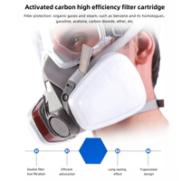 Écran facial de sécurité Visière protectrice Respirateur anti-poussière Mascarilla Con Filtro