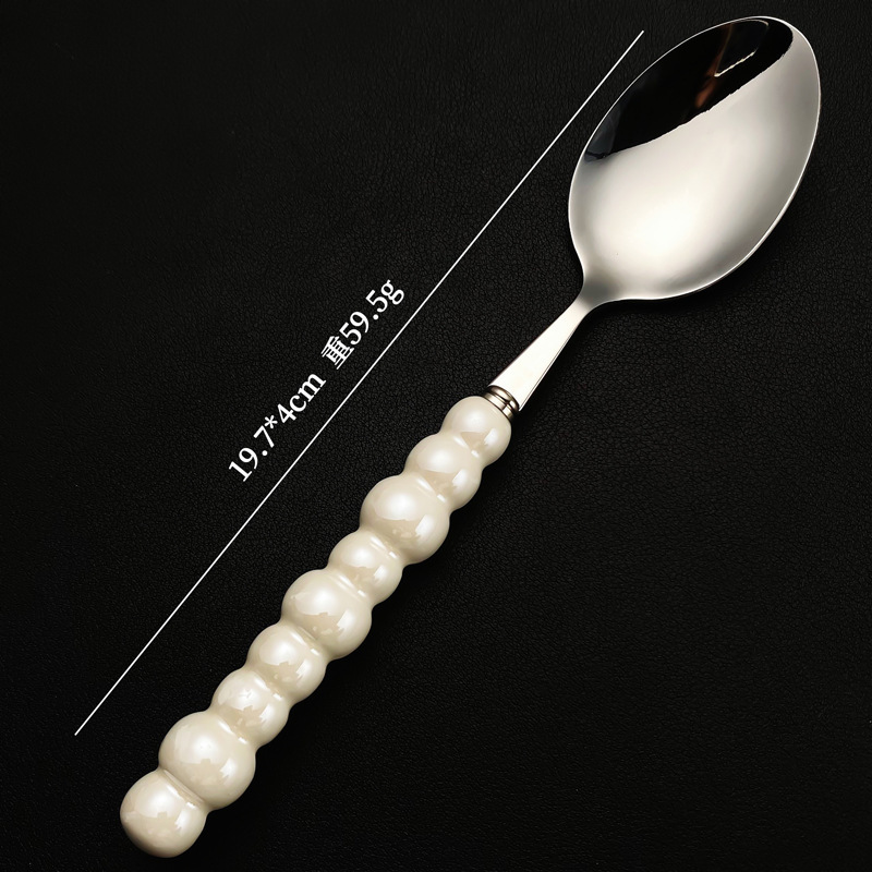 9-bead handle - Silver 4-piece set