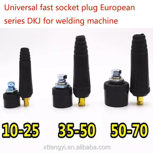 Kit de prises de soudage universelles DKJ - 10-25 Cœurs en cuivre, Coque en caoutchouc résistant à la chaleur pour soudeurs <span class=keywords><strong>MIG</strong></span>/TIG/Stick - Product Image 5