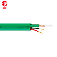 Cable Coaxial OEM de Suministro Directo de Fábrica, Kx7, Cubierta de PVC de Cobre, 2C, Verde, Cable de Alimentación para Cámara y Monitor, Cables de Comunicación CE