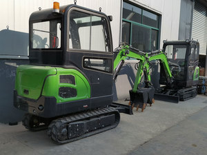 HT18 Chinese <b>Cheap</b> Mini Excavator With Swing Boom, Close Cab & Free <b>Buckets</b> with Hydraulic Joystick - Product Image 4