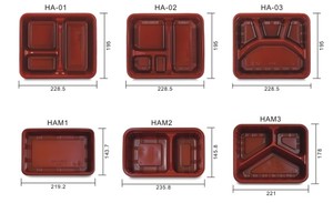 Nhựa Lấy Ra Dùng Một Lần Plastik Bento Box PS/PP Lò Vi Sóng Ăn Trưa Container Thực Phẩm - Product Image 3