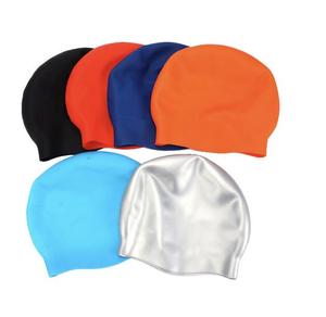 Gorros de natación para adultos de silicona sin costuras de alta calidad 2024, 50g, 60g, estampado de seda, estilo de Color puro, modelo de marca Mairun de EE. UU. - Product Image 4