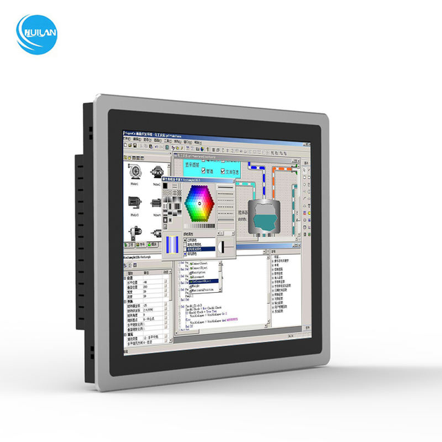17 Inch Fanless Embedded All-In-One Vehicle Industrial Touch Panel PC Aluminum Alloy Shell IP65 Waterproof Stock Available