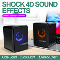 T-WOLF S3 Speaker Komputer Desktop Suara Stereo Sistem Home Theater Berkabel Speaker Gaming Multimedia Suara Berkualitas Tinggi untuk Pesta