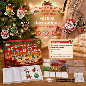 Kit de perles à fusionner en EVA de 5 mm pour Noël et Halloween, perles Perler pour les fêtes, bricolage, artisanat, jouet éducatif pour enfants, boîte-cadeau - Product Image 2