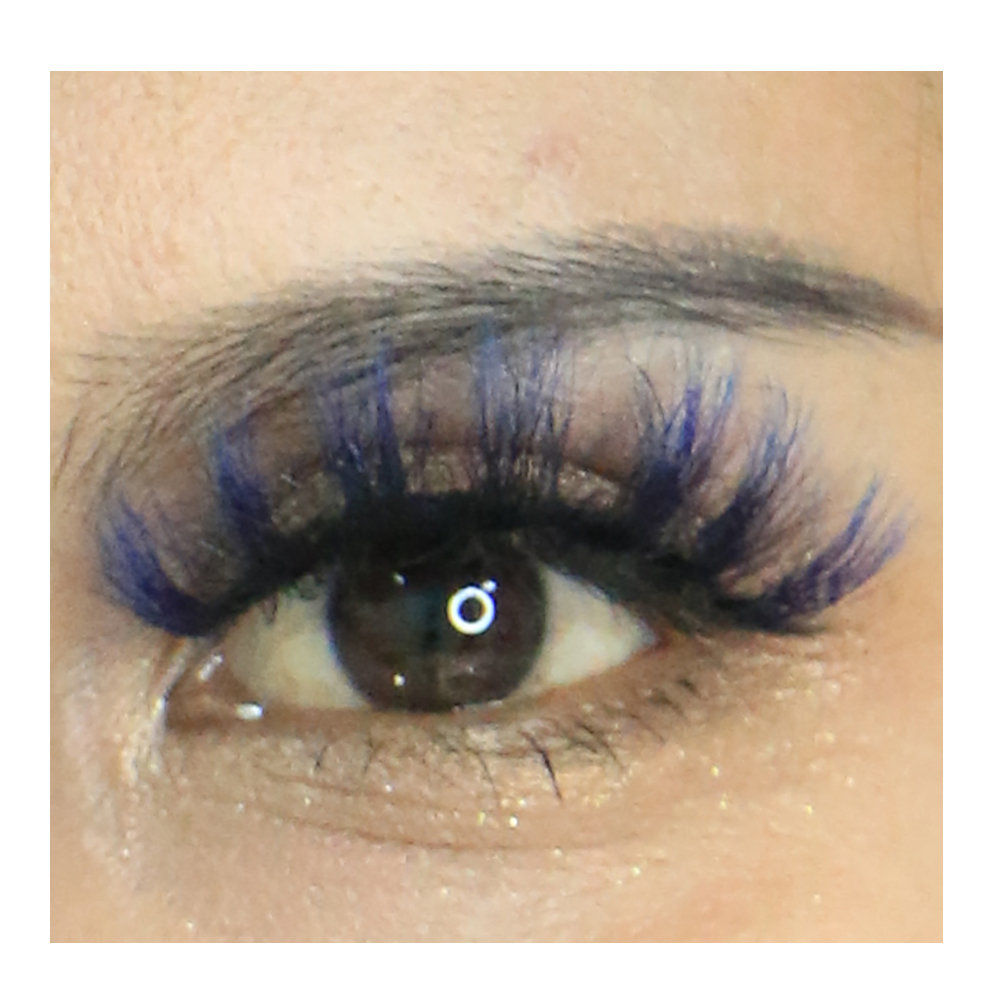 Customizable reusable curly natural korean colorful 10-15mm 3d 2021 faux mink lashes