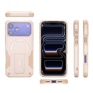 Custodia per Telefono Antiurto a 360 Gradi con Supporto Invisibile <span class=keywords><strong>e</strong></span> Protezione Anticaduta per iPhone 17 16 Pro Max 15 Pro Nuovo <span class=keywords><strong>Design</strong></span> - Product Image 2