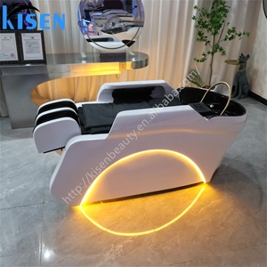 Kisen Beauty Salon Furniture Hair Spa Equipment Electric Multifunctional Headspa Hair Washing Bowl Massage Chair Shampoo <b>Bed</b> - Product Image 2