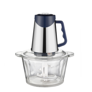 Picadora de Carne Eléctrica de Vidrio y Acero Inoxidable de 2L y 3L, con Velocidades Ajustables, para Uso Doméstico, en Restaurantes y en el Hogar - Product Image 1
