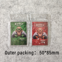 Sac en plastique transparent à fermeture autocollante avec poche plate en PVC, logo personnalisé, pour protéger les cartes de crédit et les étuis de téléphone