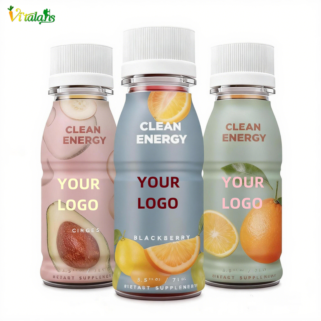 Customization Vegan Energy Shots with L-Theanine and Caffeine Plant Based Energy Drink Professional Supplier