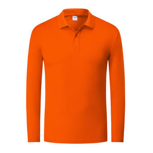 カスタム刺繍プリントロゴ通気性100% ポリエステルクイックドライ長袖ゴルフポロシャツカジュアルブランクポロTシャツ男性用 - Product Image 3