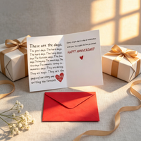 Cartes de vœux pour anniversaire de mariage, 7x4 pouces avec enveloppe, vente en gros d'usine, acceptation de la conception personnalisée