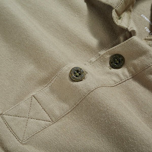 Polo personalizado para hombre, camiseta de manga larga con cuello vuelto, tendencia de moda, informal, color sólido - Product Image 4