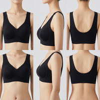 Soutien-gorge sans couture sans armatures 3/4 avec dos en U et bretelles réglables en dentelle pour femme, doublure polaire chaude, bande de gel pour un maintien doux et un confort thermique