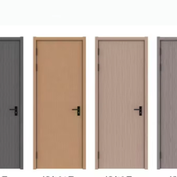 Conception moderne Portes principales en MDF pour chambre à coucher Salle de bain Porte en bois Panneau en PVC WPC Surface finie Dernières images de pièces intérieures