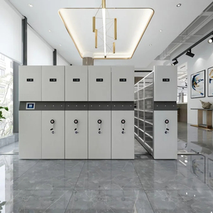 Étagère mobile moderne en acier Étagère de masse Conception de bibliothèque Étagère à livres Armoire Système d'étagères mobiles pour documents - Product Image 3