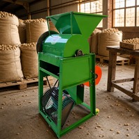 Machine à décortiquer les cacahuètes électrique 500 kg/h, décortiqueuse commerciale de cacahuètes avec souffleur d'air pour le traitement agricole
