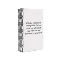 Carte d'affirmation Positive personnalisée de haute qualité, jeu de cartes en feuille d'or Tarot Love Oracle avec guide et boîte