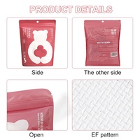 Serviette compressée magique jetable en coton épais rectangulaire portable, personnalisable avec logo, pour voyage et bain