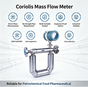 Medidor de Flujo Másico Coriolis con Alta Compatibilidad OEM, a Prueba de Explosiones, 4-20mA HART RS485, para la Industria del Gas, Petróleo y Petroquímicos - Product Image 2