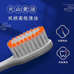 Chinese Style Soft Bristle Toothbrush Adult Manual Cleaning <b>Gum</b> Care High Quality Origin China - Product Image 3