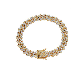 Hip Hop Cuban <b>Bracelet</b> 10mm Cuban <b>Bracelet</b> for Men Tanjing Fashion Lijing Necklace - Product Image 4