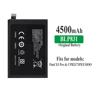 แบตเตอรี่ลิเธียมโพลิเมอร์ชาร์จได้สำหรับโทรศัพท์มือถือ <span class=keywords><strong>OPPO</strong></span> Find X3 Pro BLP831แบตเตอรี่สมาร์ทโฟน <span class=keywords><strong>OPPO</strong></span> ของแท้ - Product Image 2
