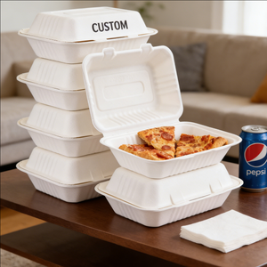 กล่องอาหารกระดาษสีขาวขนาด 8 ออนซ์ แบบใช้แล้วทิ้ง สำหรับใส่อาหารเดลิเวอรี่ พร้อมราคาโรงงาน เป็นมิตรกับสิ่งแวดล้อม - Product Image 1