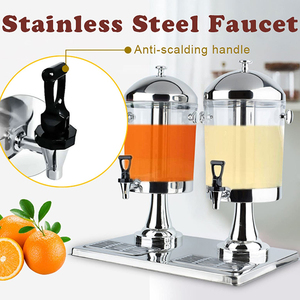 Tianxing Party Buffet Equipment Dispensadores <span class=keywords><strong>de</strong></span> <span class=keywords><strong>bebidas</strong></span> frías y calientes <span class=keywords><strong>de</strong></span> 3 tanques <span class=keywords><strong>Dispensador</strong></span> <span class=keywords><strong>de</strong></span> jugo <span class=keywords><strong>de</strong></span> soda <span class=keywords><strong>de</strong></span> <span class=keywords><strong>bebidas</strong></span> <span class=keywords><strong>de</strong></span> plástico transparente con grifo - Product Image 4