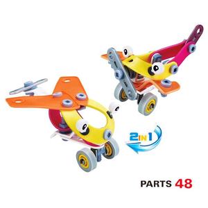 Jouets de construction DIY pour enfants : Modèles d'avions et de camions à assembler, blocs de construction souples intelligents pour enfants - Product Image 2