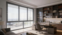 Thermisch Getrenntes Aluminium-Horizontalschiebefenster mit Doppelverglasung für Küchen in Kanadischen Wohnhäusern, Maßanfertigung