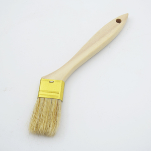 Cepillo de pintura de radiador doblado, mango de madera corto, cepillo de pintura epoxi, cepillo de virutas para pintura de tratamiento de pared del hogar - Product Image 2